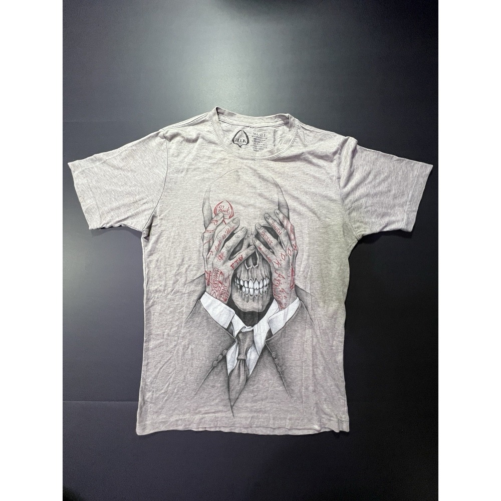 Rook Tattooed Skull Graphic Tshirt Men - Size S